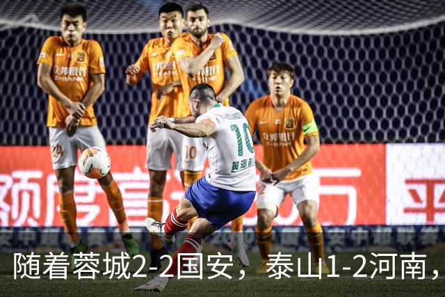 随着蓉城2-2国安，泰山1-2河南，中超积分：蓉城4轮不胜，仍15分领跑